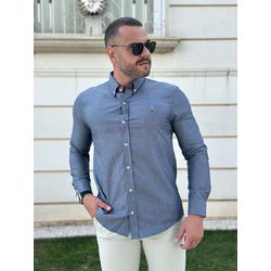 Camisa Manga Longa PRL Azul - 43030 - DROPA AQUI