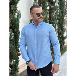 Camisa Manga Longa PRL Azul - 43033 - RP IMPORTS