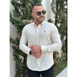 Camisa Manga Longa PRL Creme - 43034 - RP IMPORTS