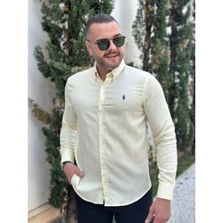 Camisa Manga Longa PRL Amarelo. - 43037 - DROPA AQUI