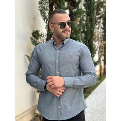 Camisa Manga Longa PRL Cinza - 43039 - RP IMPORTS