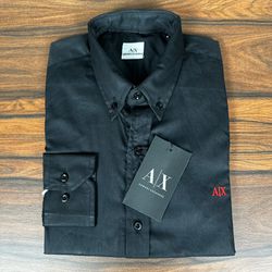 Camisa Manga Longa Armani Preto - 43057 - DROPA AQUI