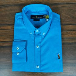 Camisa Manga Longa PRL Azul - 43064 - DROPA AQUI