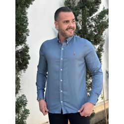 Camisa Manga Longa PRL Cinza - 43065 - RP IMPORTS