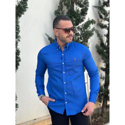 Camisa Manga Longa PRL Azul - 43066 - RP IMPORTS