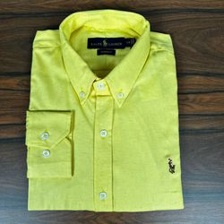 Camisa Manga Longa PRL Amarelo - 43069 - DROPA AQUI