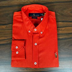 Camisa Manga Longa PRL Laranja - 43074 - DROPA AQUI