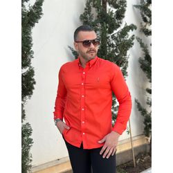 Camisa Manga Longa PRL Laranja - 43074 - DROPA AQUI