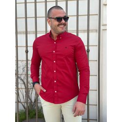 Camisa Manga Longa CK Vermelho - 43079 - RP IMPORTS