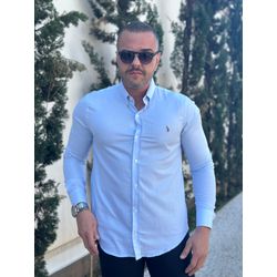 Camisa Manga Longa PRL Azul - 43086 - DROPA AQUI