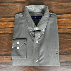 Camisa Manga Longa PRL Marrom - 43092 - DROPA AQUI