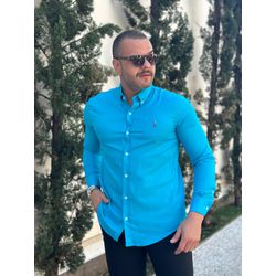 Camisa Manga Longa PRL Azul - 43093 - RP IMPORTS