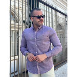 Camisa Manga Longa PRL Roxo - 43094 - LOJA VIPIX