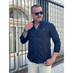Camisa Manga Longa PRL Azul - 43096 - LOJA VIPIX