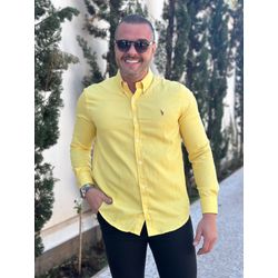 Camisa Manga Longa PRL Amarelo - 43099 - DROPA AQUI
