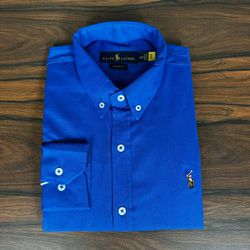 Camisa Manga Longa PRL Azul - 43103 - DROPA AQUI