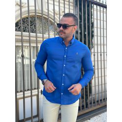 Camisa Manga Longa PRL Azul - 43103 - LOJA VIPIX