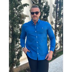 Camisa Manga Longa PRL Azul - 43107 - LOJA VIPIX