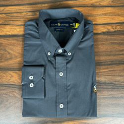 Camisa Manga Longa PRL Chumbo. - 43145 - DROPA AQUI