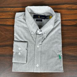 Camisa Manga Longa PRL Cinza. - 43175 - DROPA AQUI