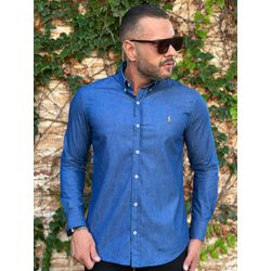Camisa Manga Longa PRL Azul. - 43178 - RP IMPORTS