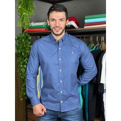 Camisa Manga Longa PRL Azul. - 43198 - DROPA AQUI