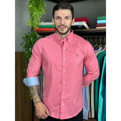 Camisa Manga Longa PRL Rosa. - 43216 - DROPA AQUI