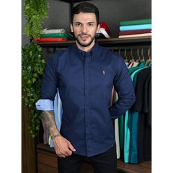 Camisa Manga Longa PRL Azul. - 43218 - RP IMPORTS