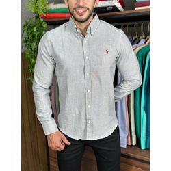 Camisa Manga Longa Linho PRL. - 43221 - DROPA AQUI