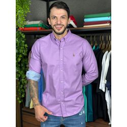 Camisa Manga Longa PRL Lilás. - 43242 - DROPA AQUI