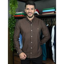 Camisa Manga Longa PRL Marrom - 43335 - LOJA VIPIX