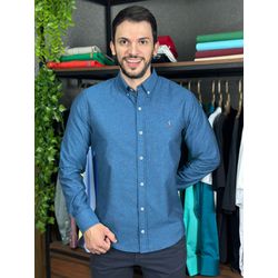 Camisa Manga Longa PRL Azul - 43356 - VITRINE SHOPS