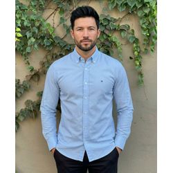Camisa Manga Longa TH Azul? - 43373 - VITRINE SHOPS