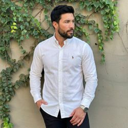 Camisa Manga Longa PRL Branco? - 43378 - VITRINE SHOPS