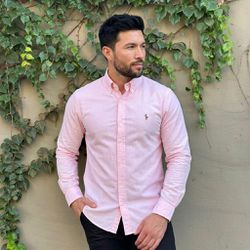 Camisa Manga Longa PRL Rosa? - 43381 - VITRINE SHOPS