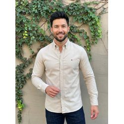 Camisa Manga Longa TH Bege - 43385 - VITRINE SHOPS