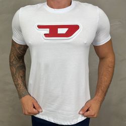 Camiseta Diesel Branco - A-4346 - DROPA AQUI