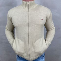 Jaqueta Zíper TH Bege - 4429 - DROPA AQUI