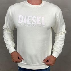 Blusa Moletom Diesel Branco - 4466 - DROPA AQUI