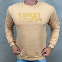 Blusa Moletom Diesel Caqui ⭐ - 4468 - DROPA AQUI