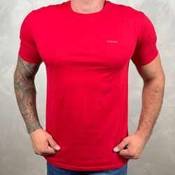 Camiseta Diesel Vermelho - B-4732 - DROPA AQUI