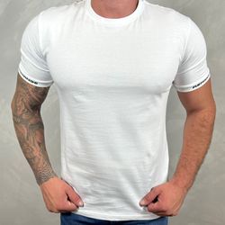 Camiseta Armani Branco - B-4738 - DROPA AQUI