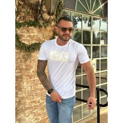 Camiseta Armani Branco. - C-4958 - DROPA AQUI