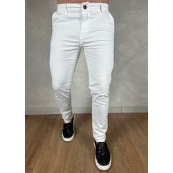 Calça Sarja PRL Branco - 4992 - DROPA AQUI
