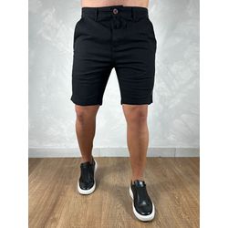 Bermuda Sarja PRL Preto. - 5236 - DROPA AQUI