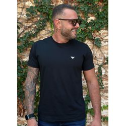Camiseta Armani Preto - B-5408 - DROPA AQUI