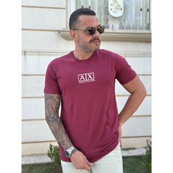 Camiseta Armani Vinho - B-5414 - DROPA AQUI