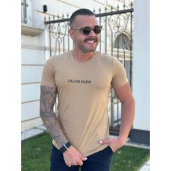 Camiseta CK Caqui DFC - 5828 - REI DO ATACADO