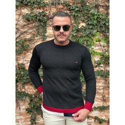 Suéter TH Preto - 5830 - DROPA AQUI