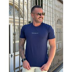 Camiseta CK Azul - A-5843 - REI DO ATACADO